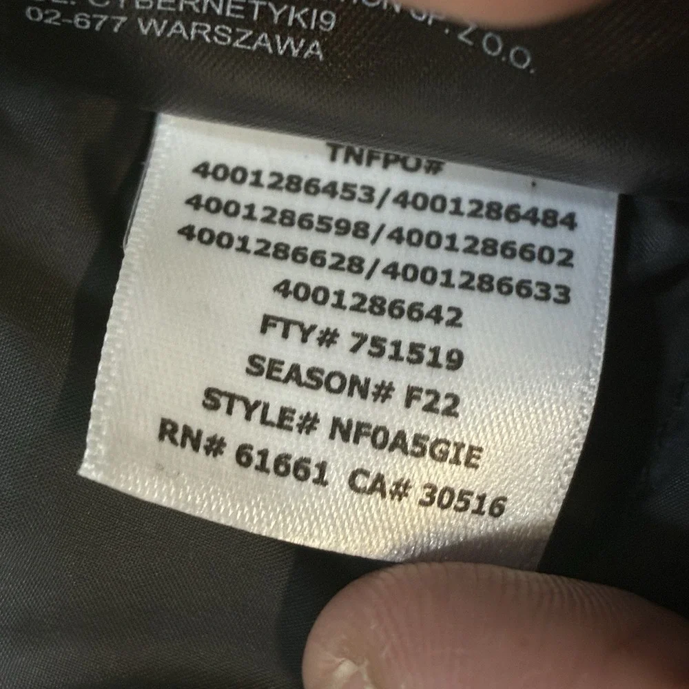 The North Face Men's Hooded 600 Fill Down Jacket Black XXL 2XL Coat Puffer